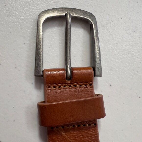 Southern Marsh Mens Brown Genuine Leather Belt Size 36 – Duck Logo Accents - Picture 4 of 7